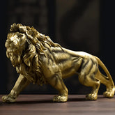 Sculpture du lion d'or