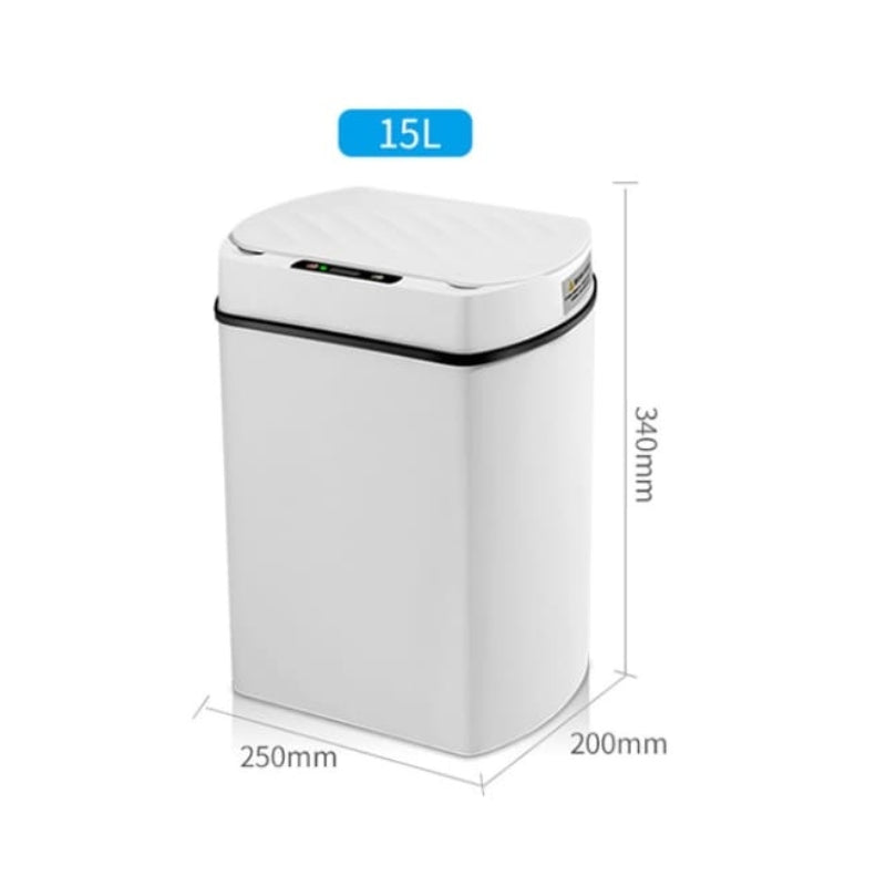 Poubelle automatique de cuisine et de salle de bain avec capteur 15L