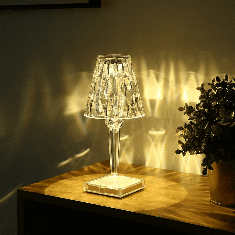 Lampe de table LED sans fil Diamond USB 3-en-1