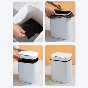 Poubelle automatique de cuisine et de salle de bain avec capteur 15L